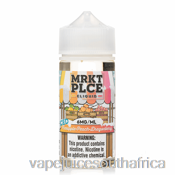 Vape Juice South Africa Ice Pineapple Peach Dragonberry - Mrkt Plce - 100Ml 0Mg